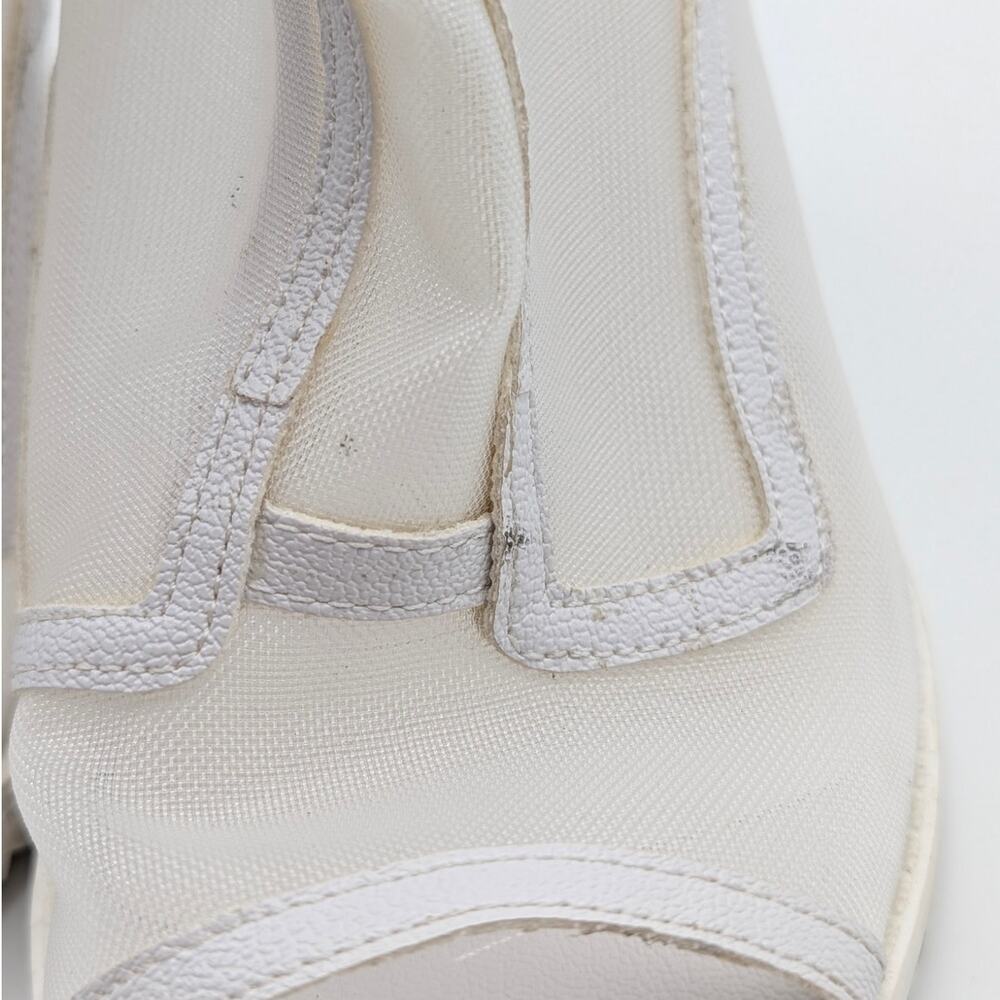 Karl Lagerfeld Blayze Mesh Ankle Heel Booties Women's White Size US8M EU38.5B - Picture 11 of 11